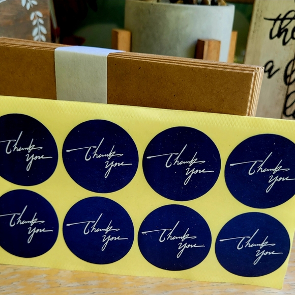 Navy Blue Thank You Cards - Picture 7 of 12